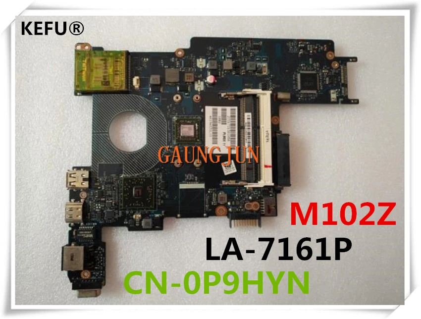 KEFU Бесплатная доставка Для материнской платы ноутбука Dell M102Z CN 0P9HYN P9HYN LA 7161P 100%