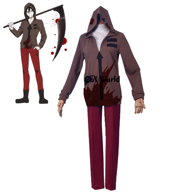 Angels of Death Zack Isaac Foster Hoodie Hoody Pants Uniform Outfit Anime Cosplay Costumes