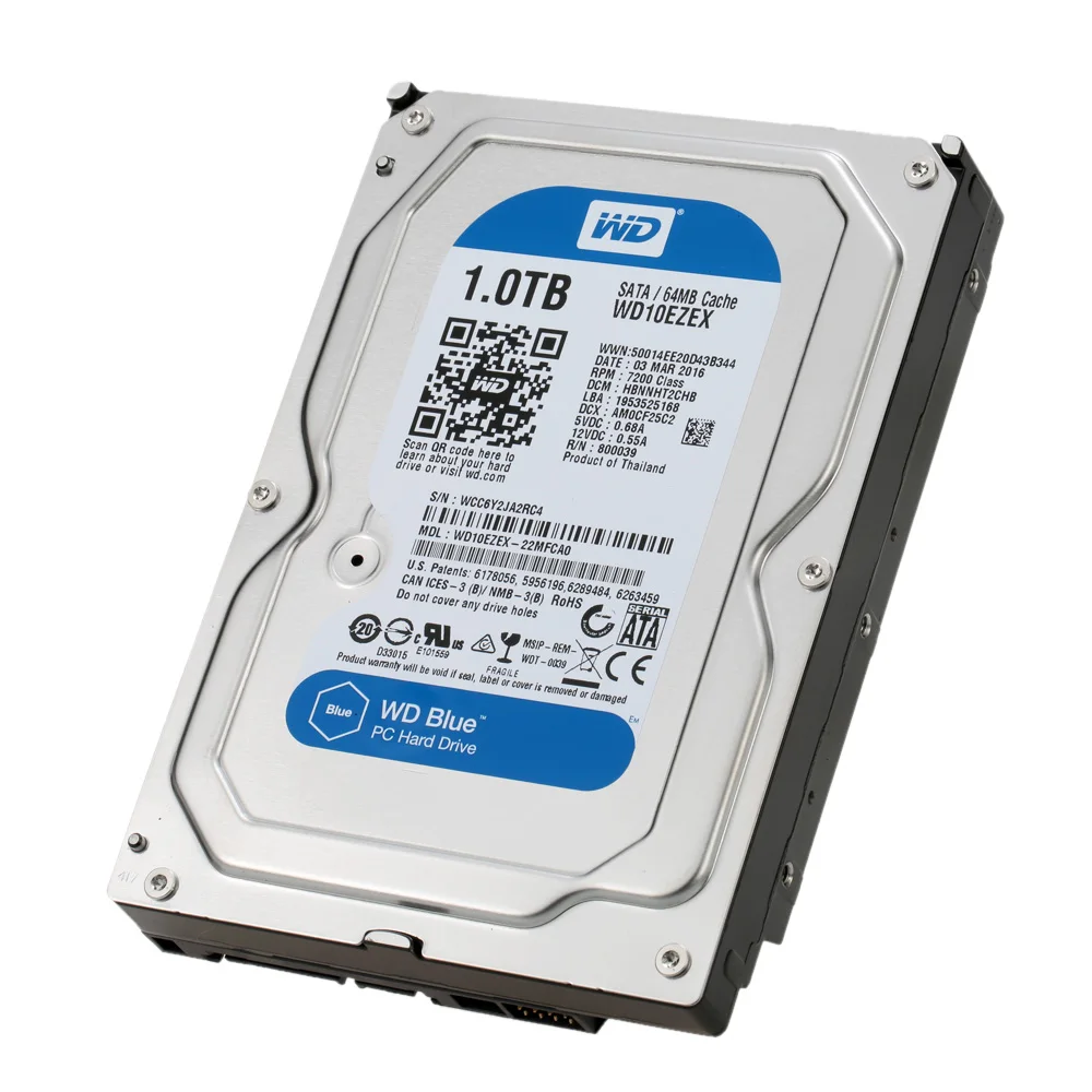 WD BLUE 1 ТБ hdd 3 5 &quot7200 об/мин 64 м кэш SATA 6 ГБ/сек. внутренний жесткий диск HD Жесткий для