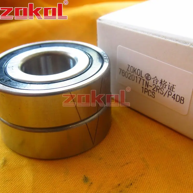 Подшипник zokol 7602017 TN 2RS P4 TBT C 760203 2RSTBT осевой угловой контактный шариковый подшипник