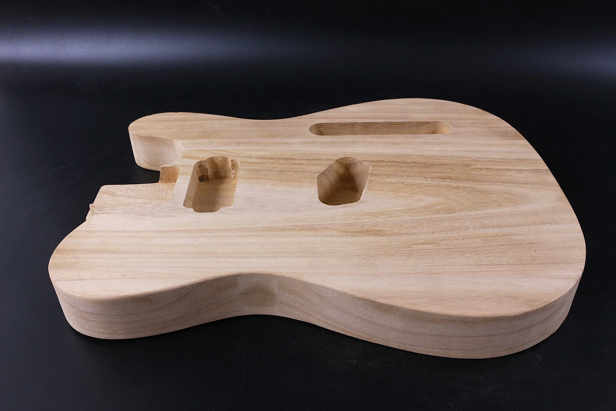 Diy Telecaster стиль электрогитара корпус из красного дерева незавершенный кленовый топ