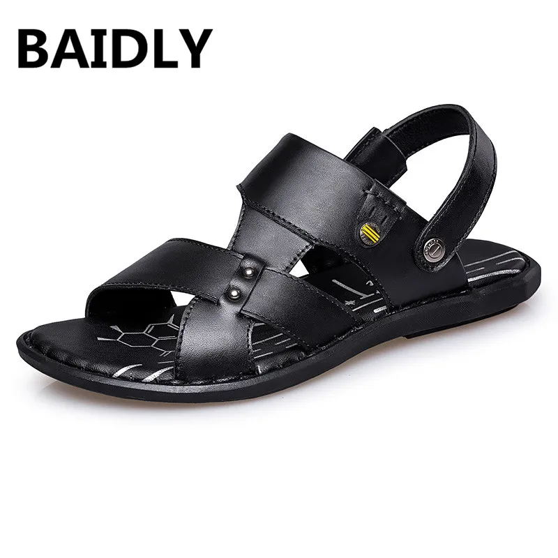 Bailly/мужские сандалии модная летняя повседневная обувь из натуральной кожи
