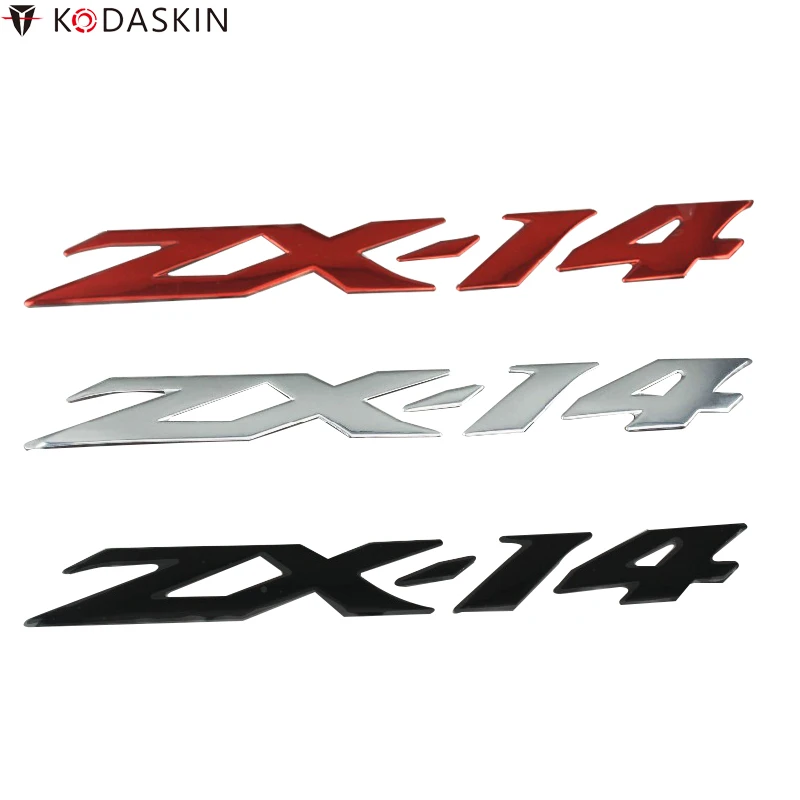 KODASKIN мотоцикл логотипы Светоотражающие 3D повышение эмблемы наклейки для Kawasaki ZX-14