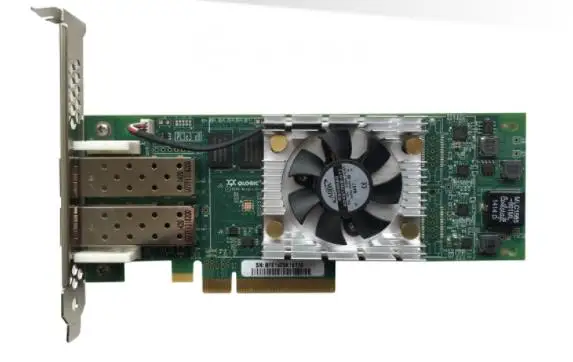 

QLogic QLE8362-SR-CK QLE8362 2 Port 16 10GbE SR-Optic FC TCP/IP SAN iSCSI FCoE Adapters network PCIe Controller Card