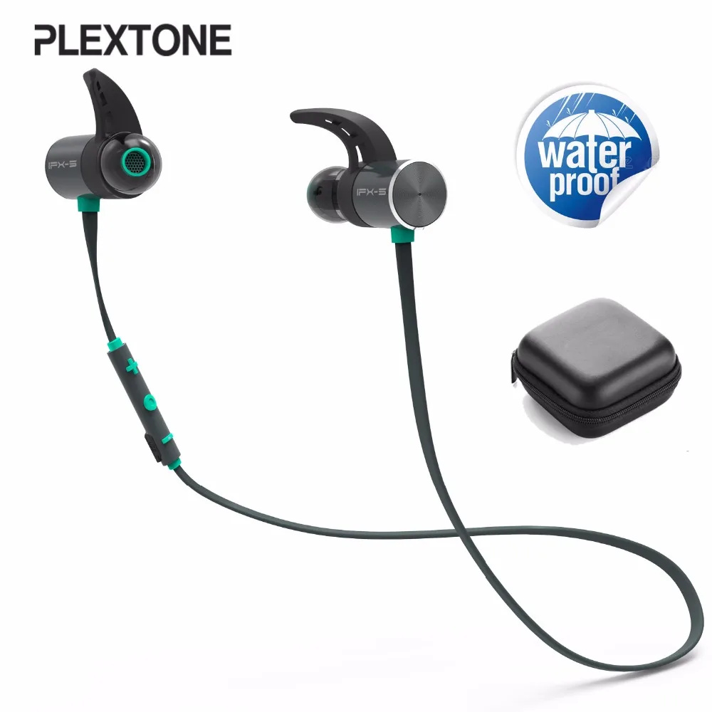 Беспроводные Bluetooth наушники Plextone BX343 IPX5 водонепроницаемые Металлическая