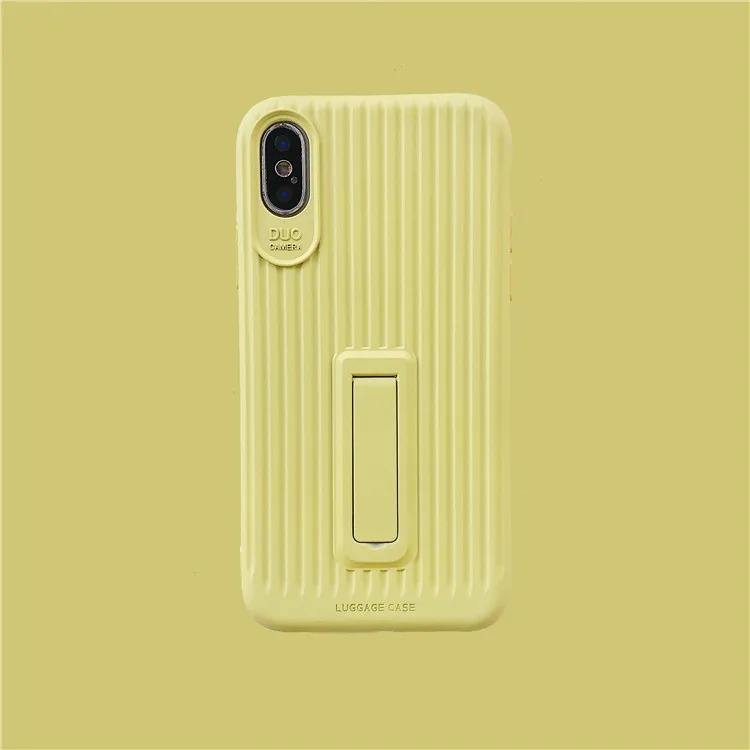 Чехол для iPhone 6 телефона S 7 8 Plus яркие цвета кронштейн полоса кремния и ТПУ Мягкая