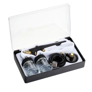 Пистолет-распылитель 0,8 мм с высоким разбрызгивателем, Аэрограф с подачей сифона, набор аэрографов с одним движением для макияжа, художественной живописи, татуировки, машинки для маникюра