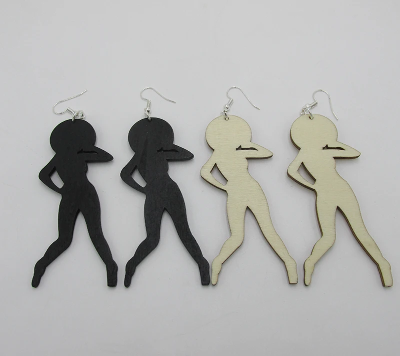 Хит продаж деревянные серьги для афродевушек | Украшения и аксессуары