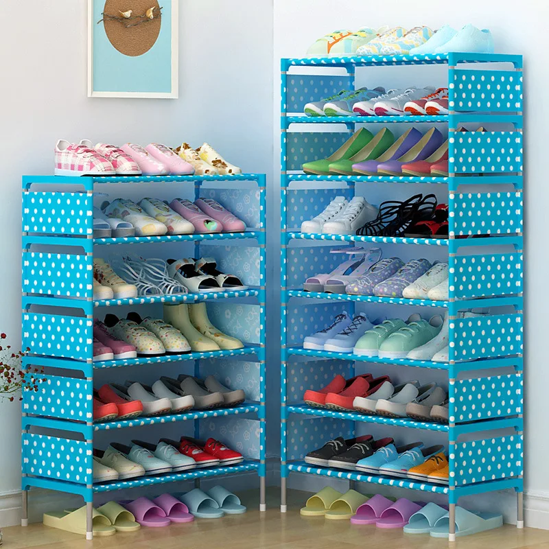 

Quality Non-Woven Fabric Shoes Racks Portable 5/7/9 Tier Cabinet Sundries Stand Shelves Removable Foldable DIY Home Organizer