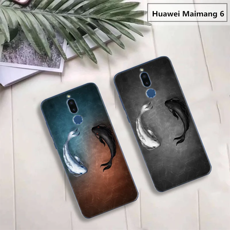 Caetoon Fastion Стиль чехол для huawei Maimang 6 Nova 2i ТПУ окрашенные мобильный телефон оболочки