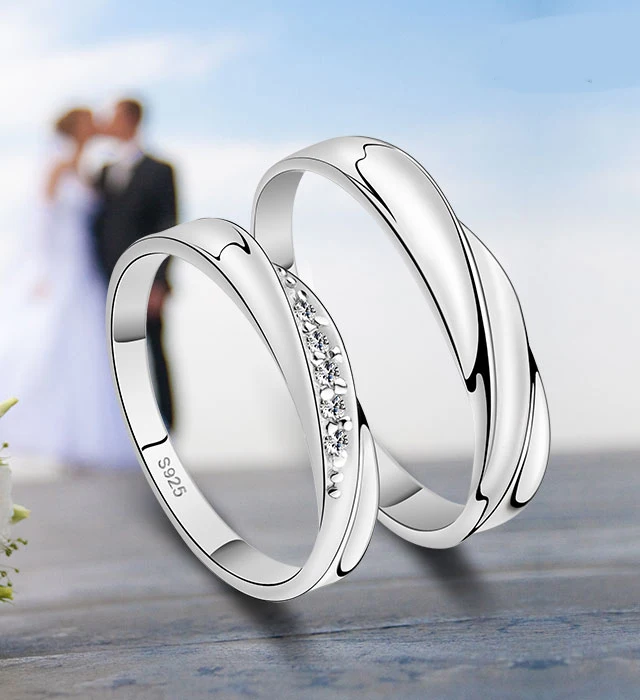 1 пара белые золотые модные обручальные парные кольца Корона Свадьба пожизненное