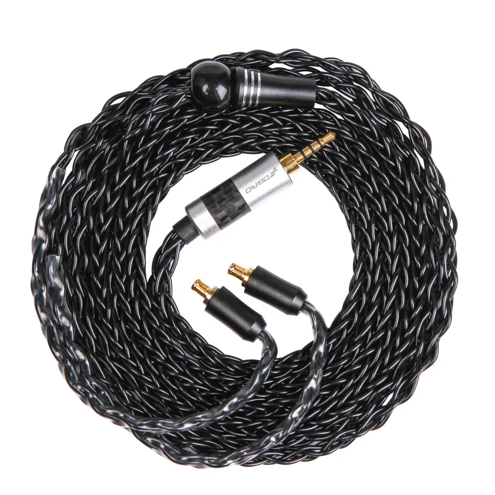 FDBRO MMCX 2Pin 0,78 мм A2DC 8core с серебряным покрытием кабель наушников 2,5/3,5/4,4 мм наушники с уравновешенным якорем кабель для SE846 SE535 H2 H3 ue900