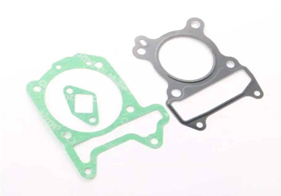 Cylinder Gasket Комплект цилиндров 125cc и поршневой комплект 57 мм и прокладка цилиндра для Piaggio Liberty 125 Fly Eu3 Skipper 125cc Typhoon 125 4T 2V 100080531 - Color: Cylinder Gasket