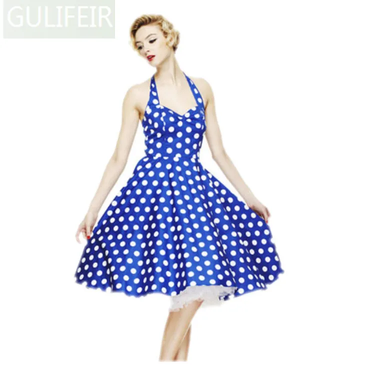 Gulifeir одри хепберн глубокий v шеи 50 s 60 домохозяйка sexy women dress three color рокабилли