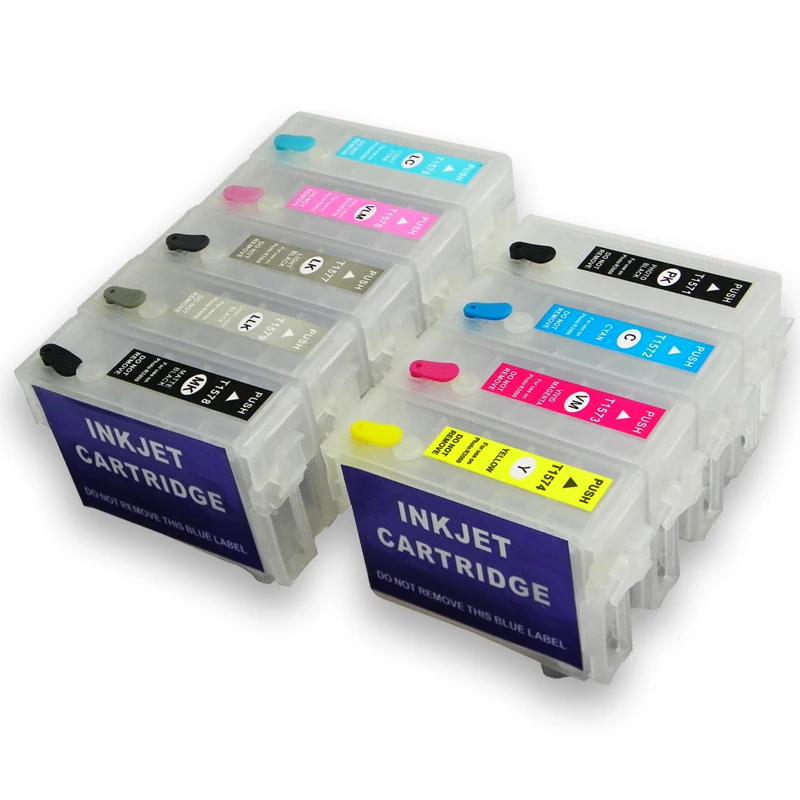 5 комплектов для Epson P600 surecolor SC Перезаправляемые чернильные картриджи с чипами