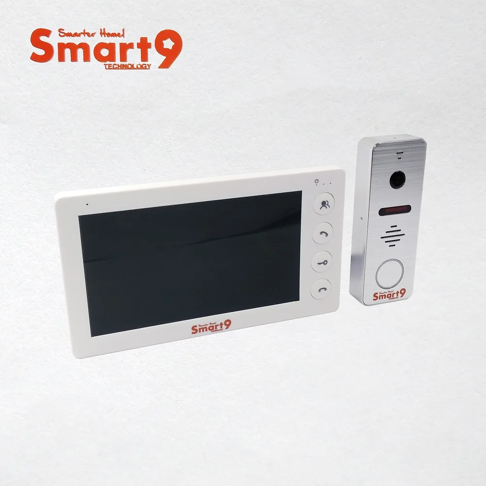 Smart9 видеодомофон, HD VDP DIY комплект, видео домофон, 4 провода дверной звонок системы, HD ИК дверная камера с " крытой панелью монитора