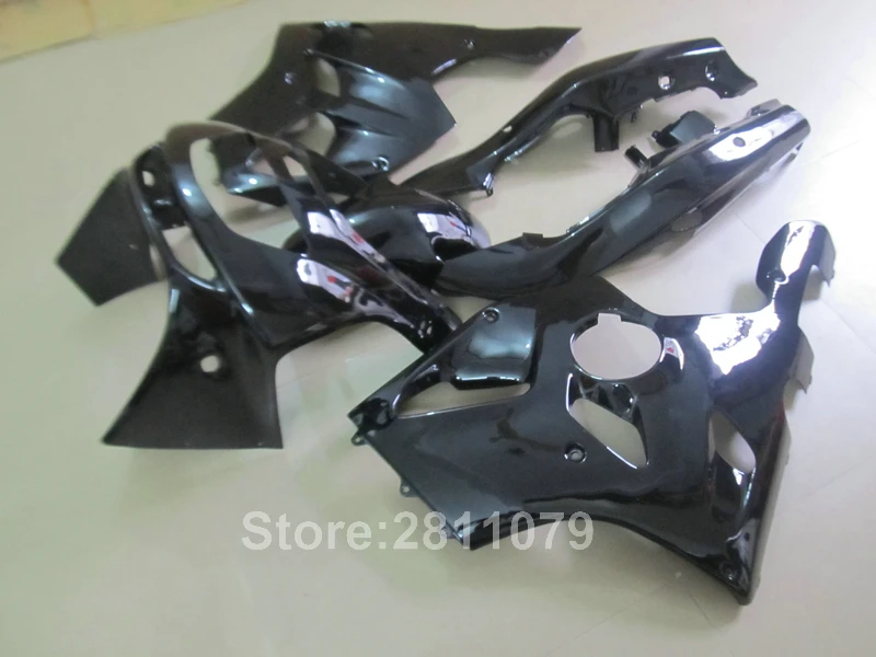 Aftermarket части тела обтекатель комплект для kawasaki Ninja ZX6R 94 95 96 97 глянцевый черный