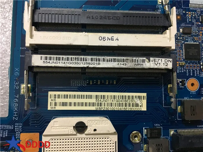 Оригинальная материнская плата для ноутбука Acer Aspire 7552 чипсет zs01001 48 4jn01.01m