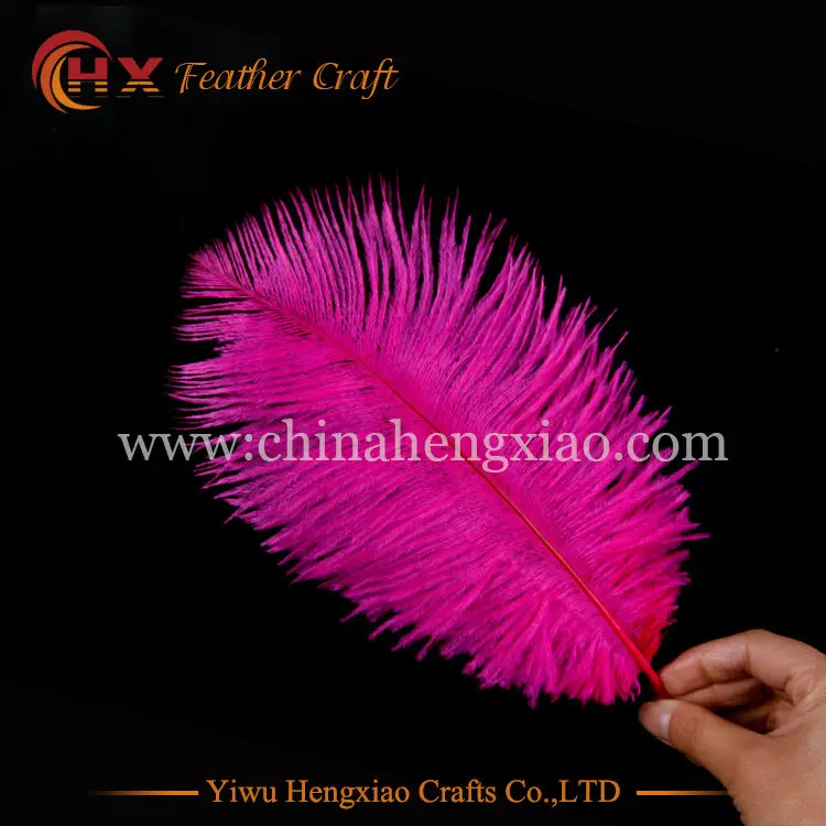 Жесткая Удочка 10 шт./лот натуральный ярко розовый страусиный пух 15 75 см/6 30 дюймов