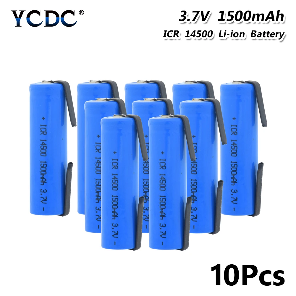 ICR 14500 литиевая батарея 3 7 V 1500mAh Электронная сигарета перезаряжаемые батареи