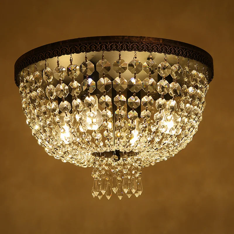 Европейский стиль роскошная хрустальная светодиодная люстра круговая простая