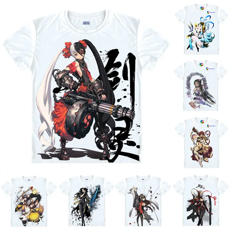 Футболка Coolprint с рисунком из аниме лезвие и душа футболки разных стилей коротким
