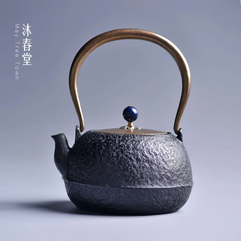 1000ml Cast Iron Tea Pot Set Japanese Teapot Tetsubin Kettle Drinkware KungFu Tools Zen ink Teaware Free Shipping | Дом и сад