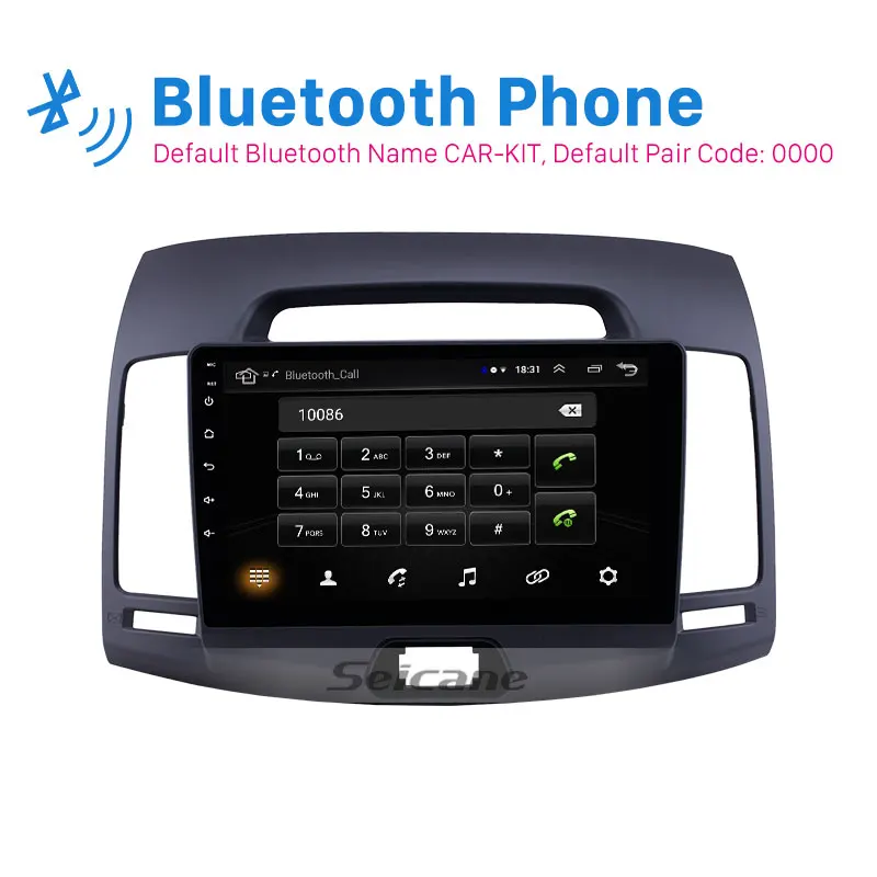 Автомобильный GPS плеер Seicane Android 8 1 9 дюймов для Hyundai Elantra 2007 2008 2009 2010 2011 Авторадио с