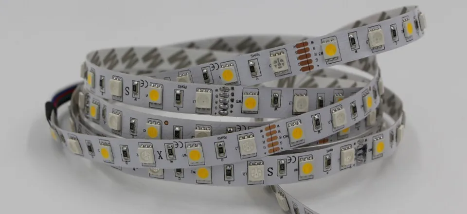 5 м светодиодный полосы светильник Водонепроницаемый RGB+ белый/теплый белый, RGB/RGBW 5050 SMD 60 светодиодный/M 4in1 чип Диодная лента веревка светильник 12V 24V DC