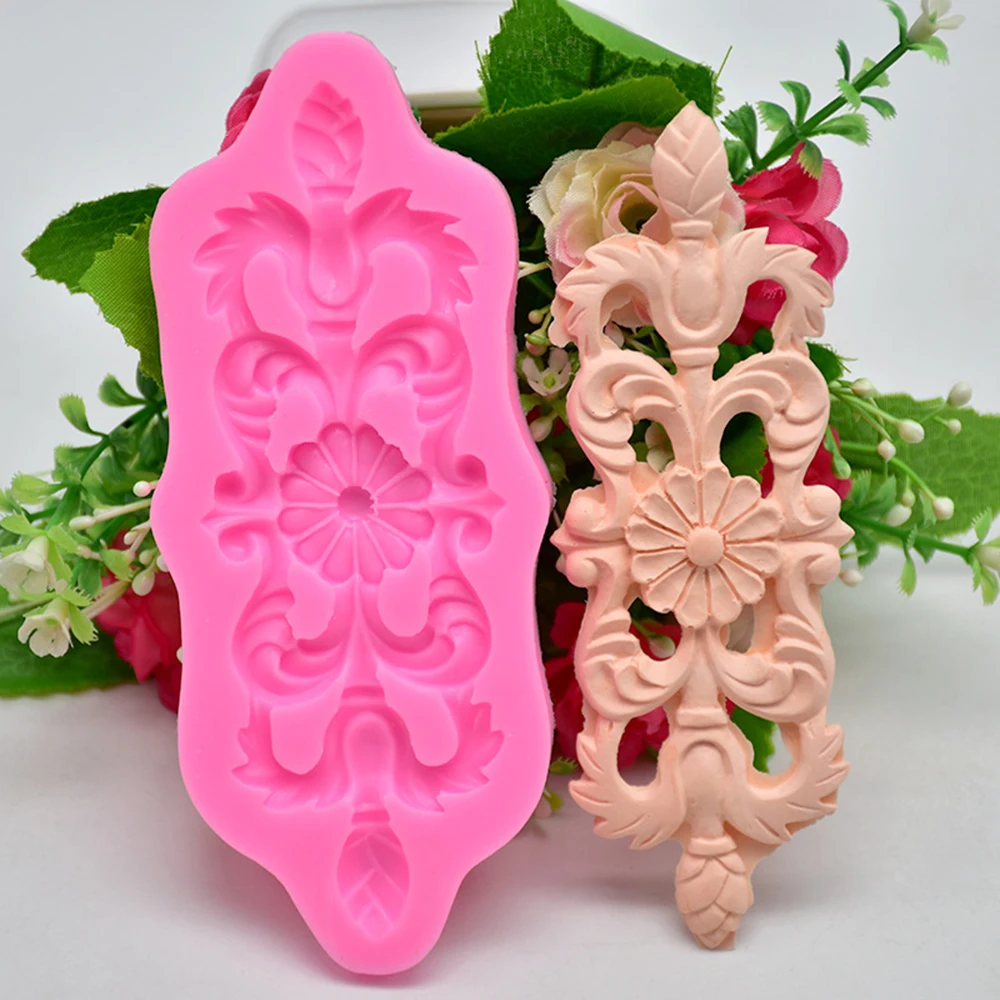 3D кружева цветок силиконовые формы для торта DIY помадка торт Шоколадные