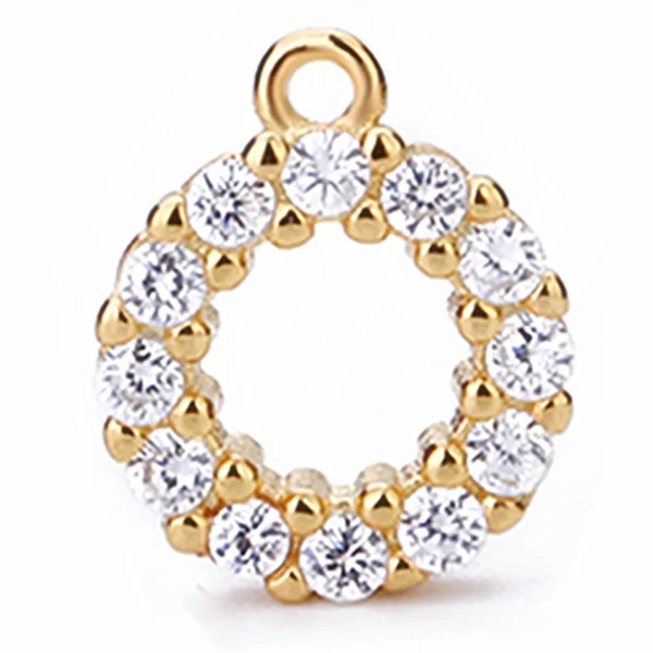 Style 7 Gold Стерлингового серебра 925 аксессуары ручной работы DIY серьги ожерелье браслет кулон инкрустированный драгоценный камень для изготовления ювелирных украшений - Цвет: Style 7 Gold