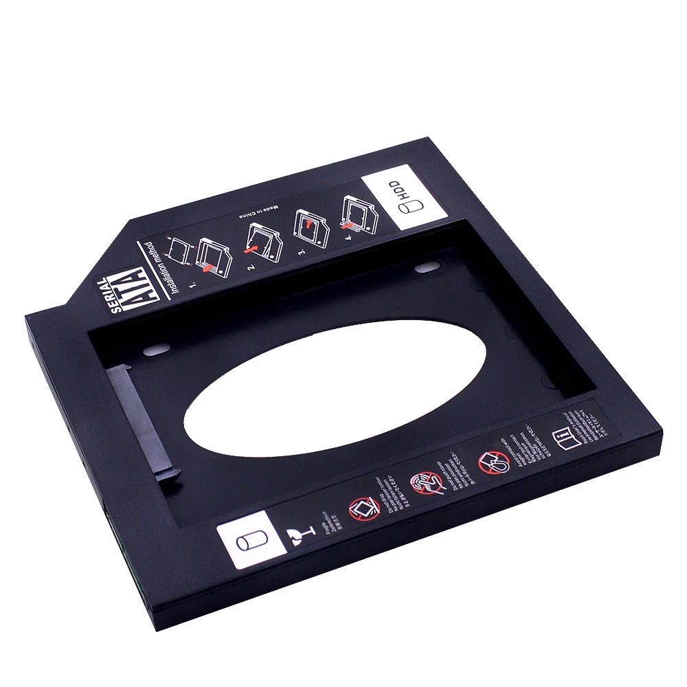 CHIPA 5 шт. Универсальный 9,5 мм 2nd HDD Caddy SATA 3,0 пластиковый материал 2,5 ''SATA SSD карман для жесткого диска корпус для ноутбука ODD