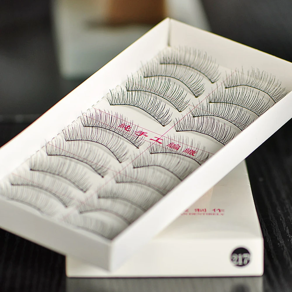 Толстые Длинные Накладные ресницы ручной работы норковые объемные для макияжа 10