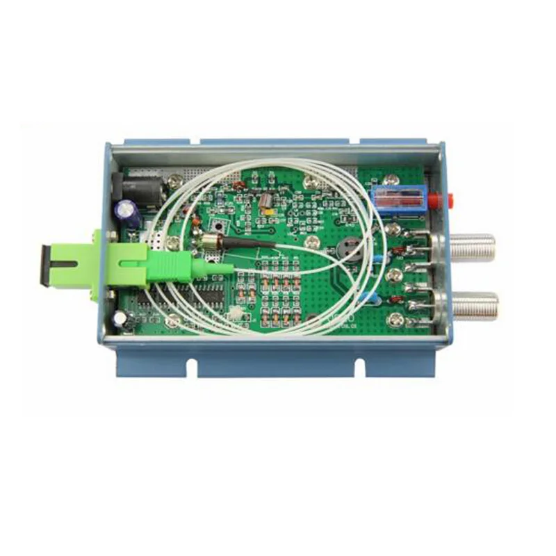 

Aluminium OR20 CATV Fiber Optical Receiver AGC Micro SC APC Simplex Fiber Optical Connector with 2 output port WDM for PON WDM