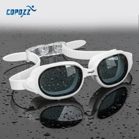 copozz swimming goggles myopia 0 1 5 to 7 men women anti fog uv protecion waterproof swimming glasses diopter swim eyewear