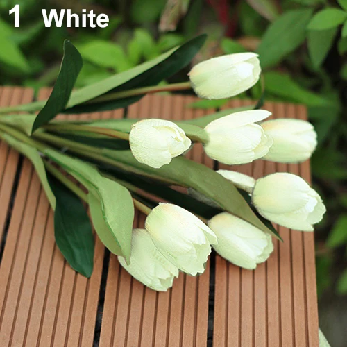 Новый 1 букет 9 голов искусственный шелковые цветы домашний офисный Свадебный