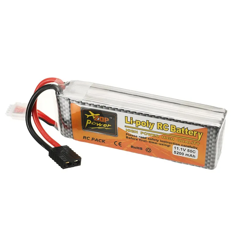 Аккумуляторная батарея ZOP Power 11 1 В 5200 мАч 50C 3S Lipo с штепсельной вилкой T R X для Wltoys 1/8