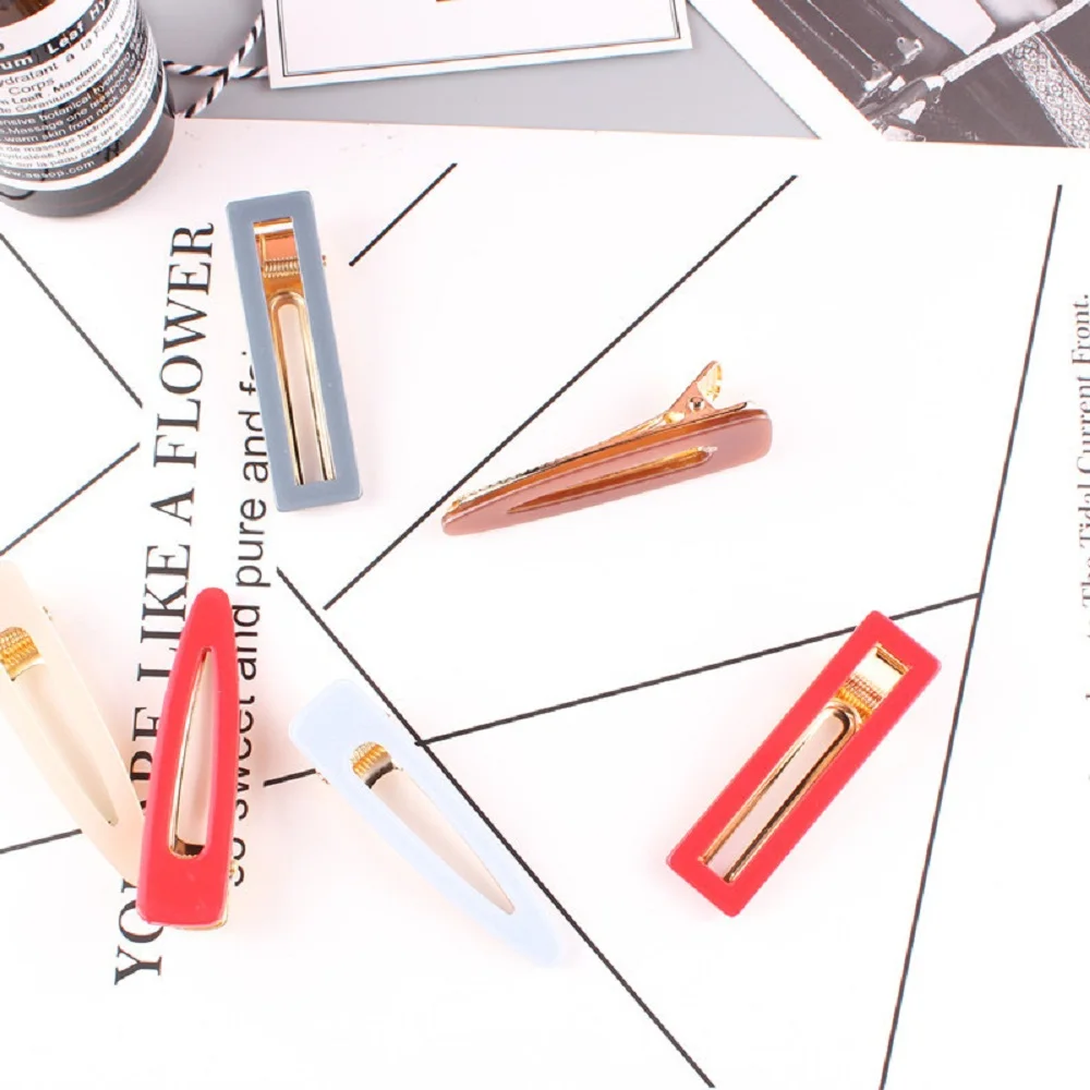 Новая мода 1 шт. заколка для волос с уксусной кислотой геометрические капли воды