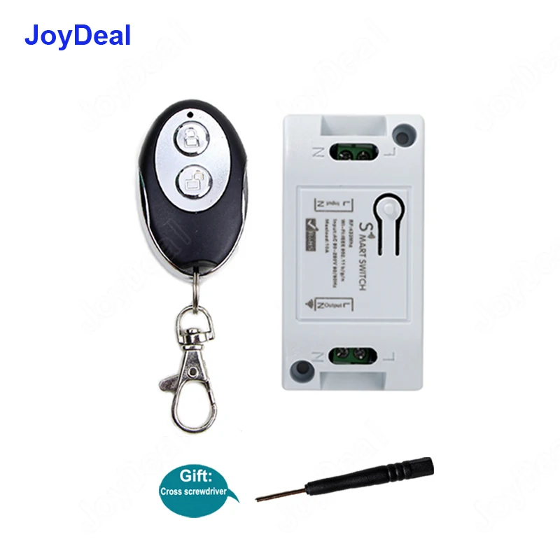 

433Mhz Universal 1CH RF Relay Remote Control Switch Receiver 10A 110V 220V Smart Home Wireless WiFi Led Light Switch APP Control