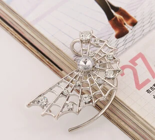 2015 New women Fashion Nightclub exaggerated punk tidal van webs hanging ears fine jewelry earrings clips accessories for | Украшения и