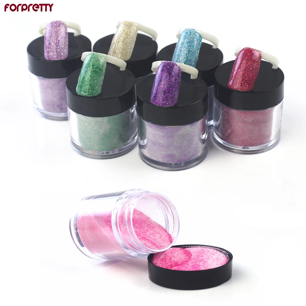 Блестящий акриловый порошок для дизайна ногтей FORPRETTY цветной ногтей|poudre acrylique pour