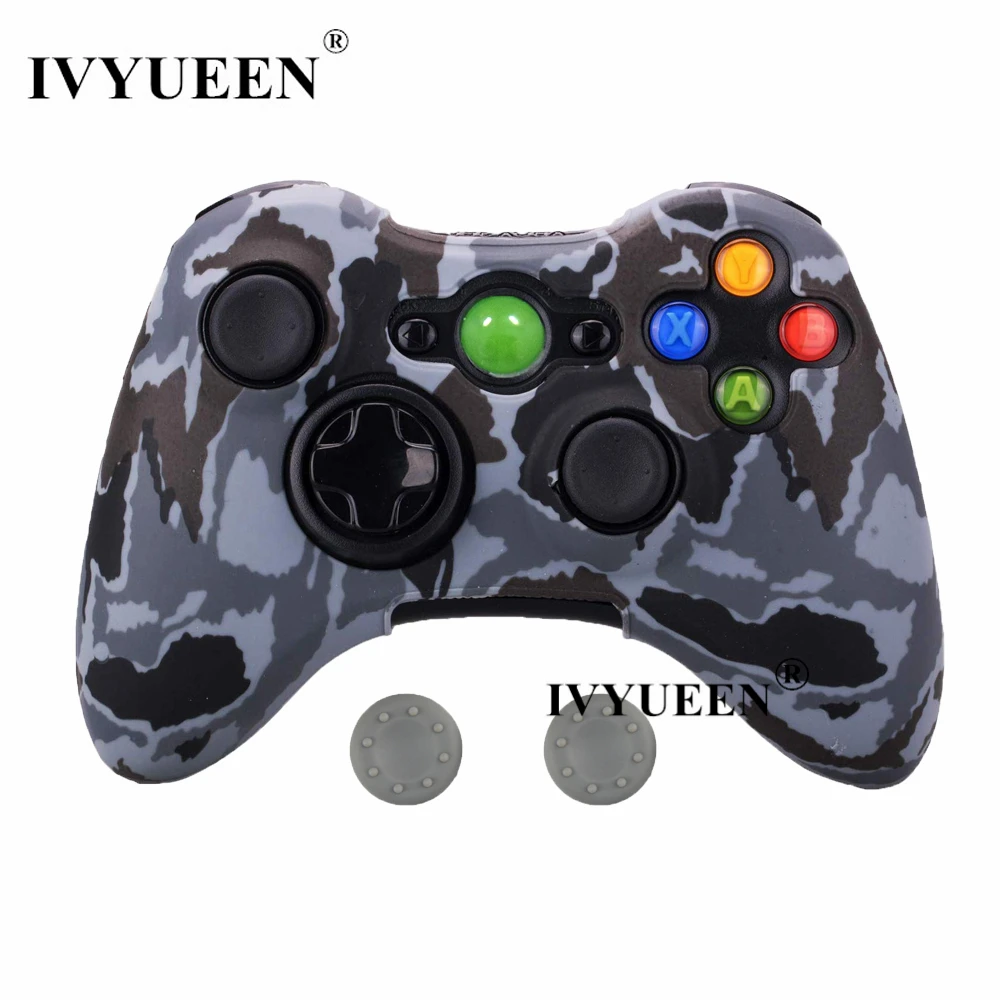 IVYUEEN для microsoft Xbox 360 проводной/беспроводной контроллер силиконовый резиновый защитный чехол с кожаными ручками аксессуары для игр