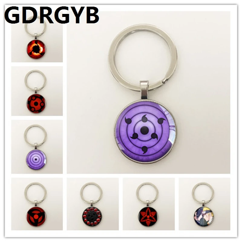GDRGYB хит 2019 новое стекло Наруто круглая винтажная кнопка для ключей с пряжкой