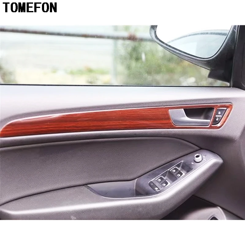 TOMEFON для Audi Q5 2013 2016 ABS пластиковая деревянная краска Передняя шестерня щит рамка 4