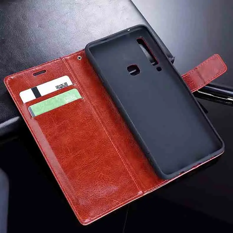 Кожаный чехол книжка для Samsung Galaxy A3 A5 J3 J5 J7 2017 A6 A7 A8 J4 J6 J8 2018 S5 Neo S6 S7 edge S8 S9 Plus Note 9