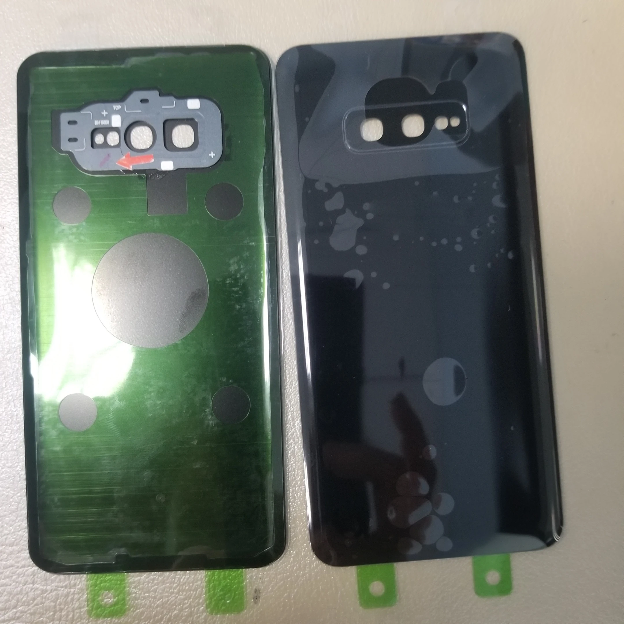 10 шт. задняя крышка Novecel с крышкой камеры для samsung S10/S10E/S10 Plus задняя крышка батарейного отсека задняя дверь Корпус чехол Замена