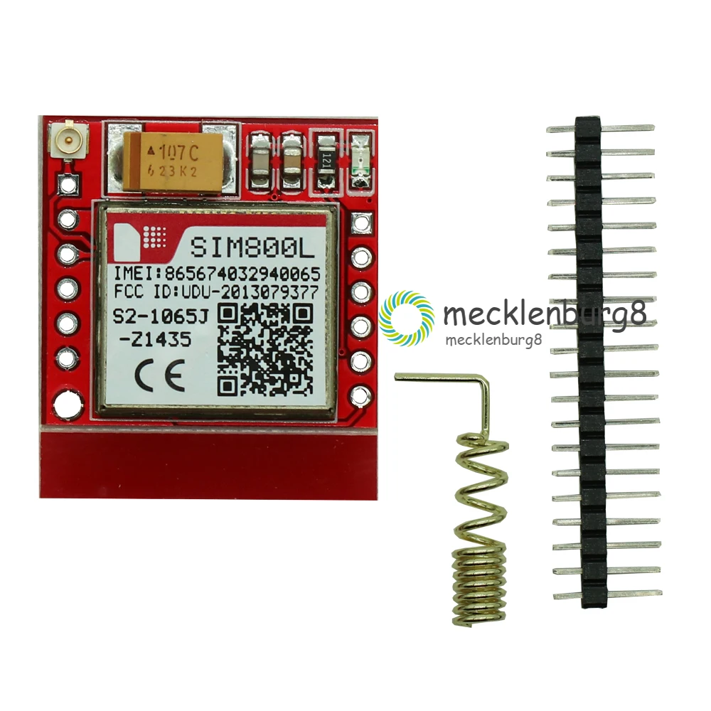 Миниатюрный SIM800L GPRS GSM модуль беспроводная плата с ядром карты MicroSIM