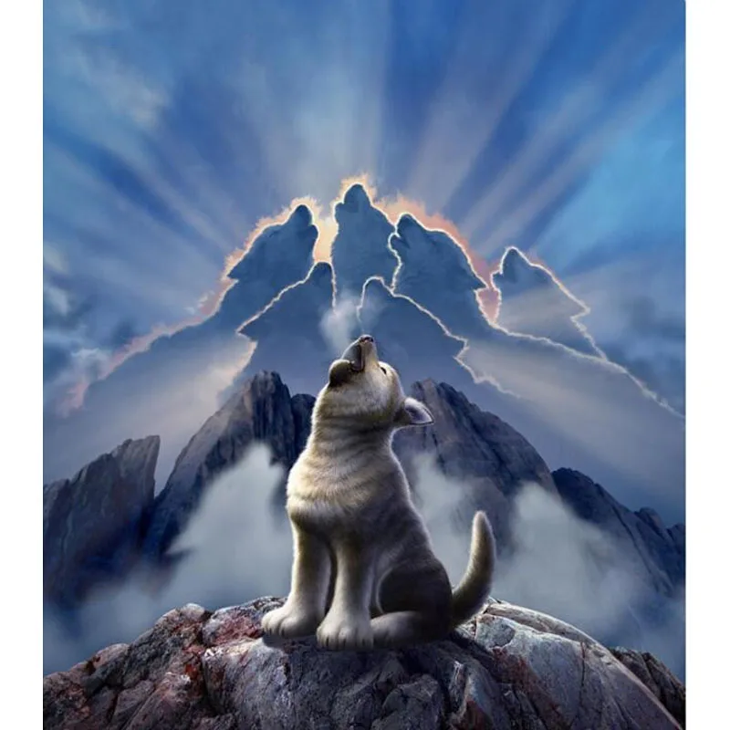 DIY Алмазная картина животное маленький лидер в упаковке вышивка крестиком