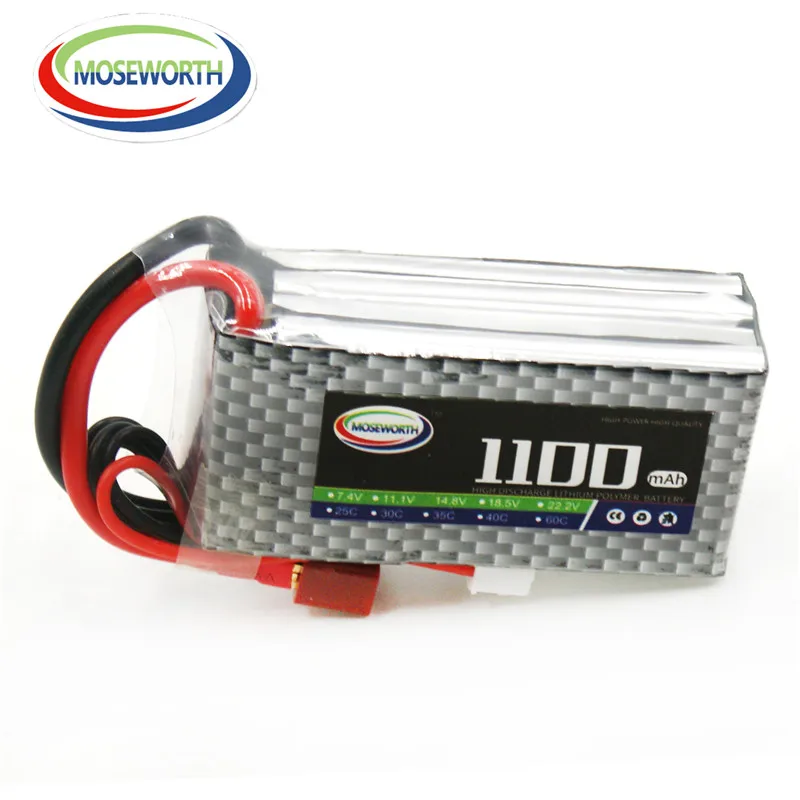 Аккумулятор Lipo 4S 14 8 в 1100 мАч 30C для игрушек с дистанционным управлением