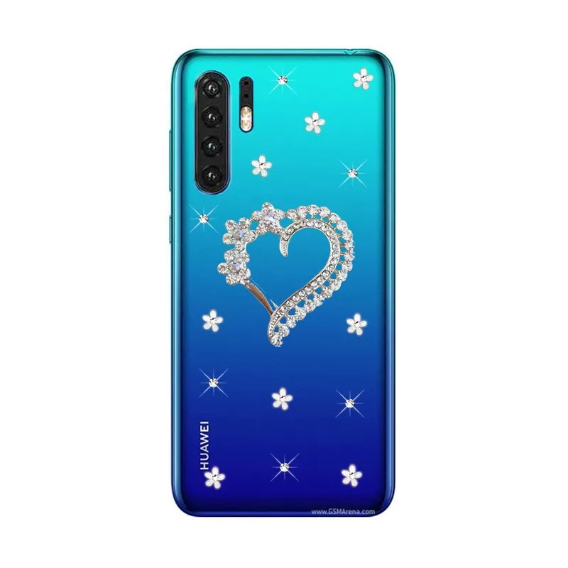 Чехол для Huawei P30 pro чехол телефона Honor 8S 8C Прозрачный бампер с павлином задняя
